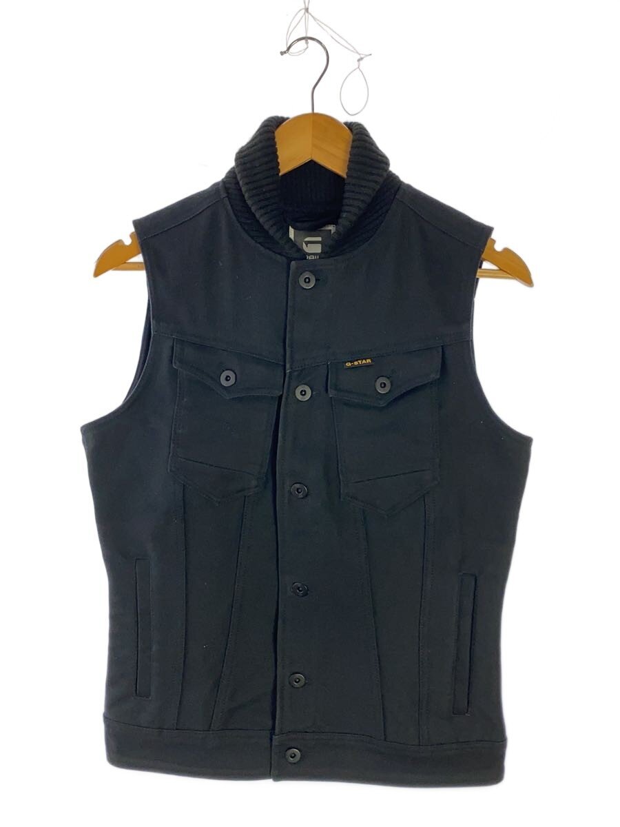 【中古】G-STAR RAW◆ベスト/S/コットン/BLK/NL850210161B01【メンズウェア】