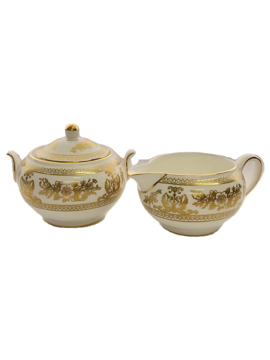 【中古】WEDGWOOD◆廃盤・22金シュガーポット＆クリーマー/2点セット/GLD/40035415【キッチン用品】