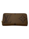 【中古】LOUIS VUITTON◆ジッピー・ウォレット_モノグラム・ジャイアント・リバース_BRW/--/CML/レディース【服飾雑貨他】(4)