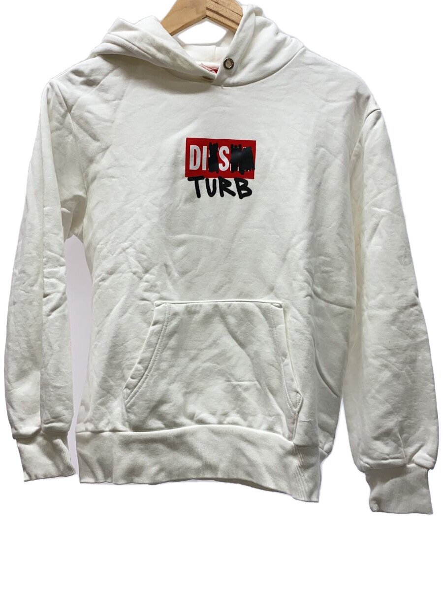 【中古】DIESEL◆パーカー/US14/コットン/WHT【キッズ】