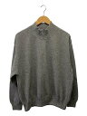 【中古】crepuscule◆ニット・セーター(薄手)/2/コットン/GRY/2403-003【メンズウェア】