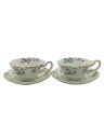 【中古】WEDGWOOD◆カップ&ソーサー/sweet plum/2点セット/WHT//【キッチン用品】