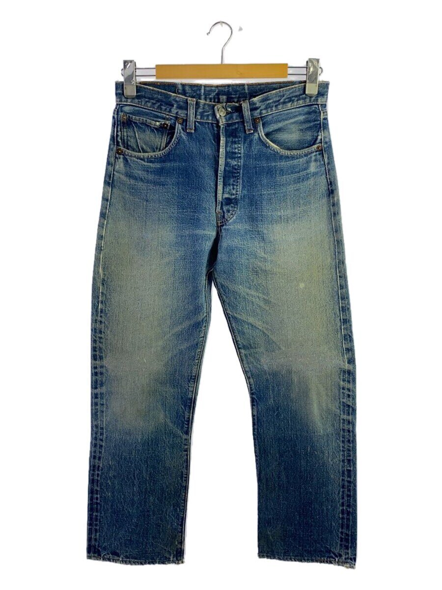 【中古】Levi’s◆ボタン裏6/BIG E/リペア有/ボトム/--/デニム/BLU【メンズウェア】