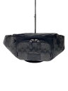 【中古】COACH◆C3765/ウエストバッグ/シグネチャー柄/レザー/BLK/総柄/ロゴ【バッグ】