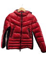 【中古】MONCLER◆ダウンジャケット/--/ナイロン/RED/G32-003【レディースウェア】