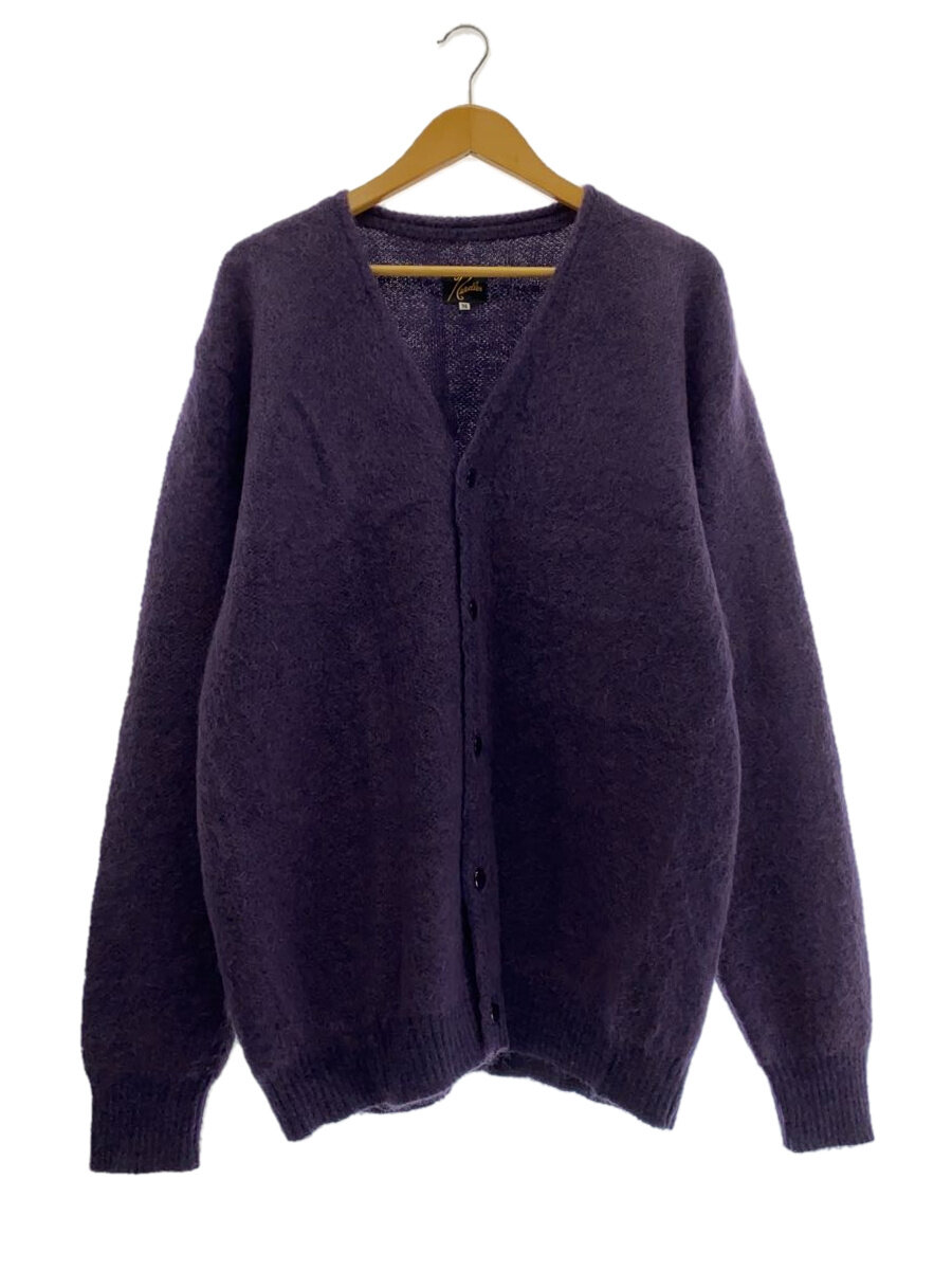 【中古】Needles◆カーディガン(厚手)/M/ウール/PUP【メンズウェア】