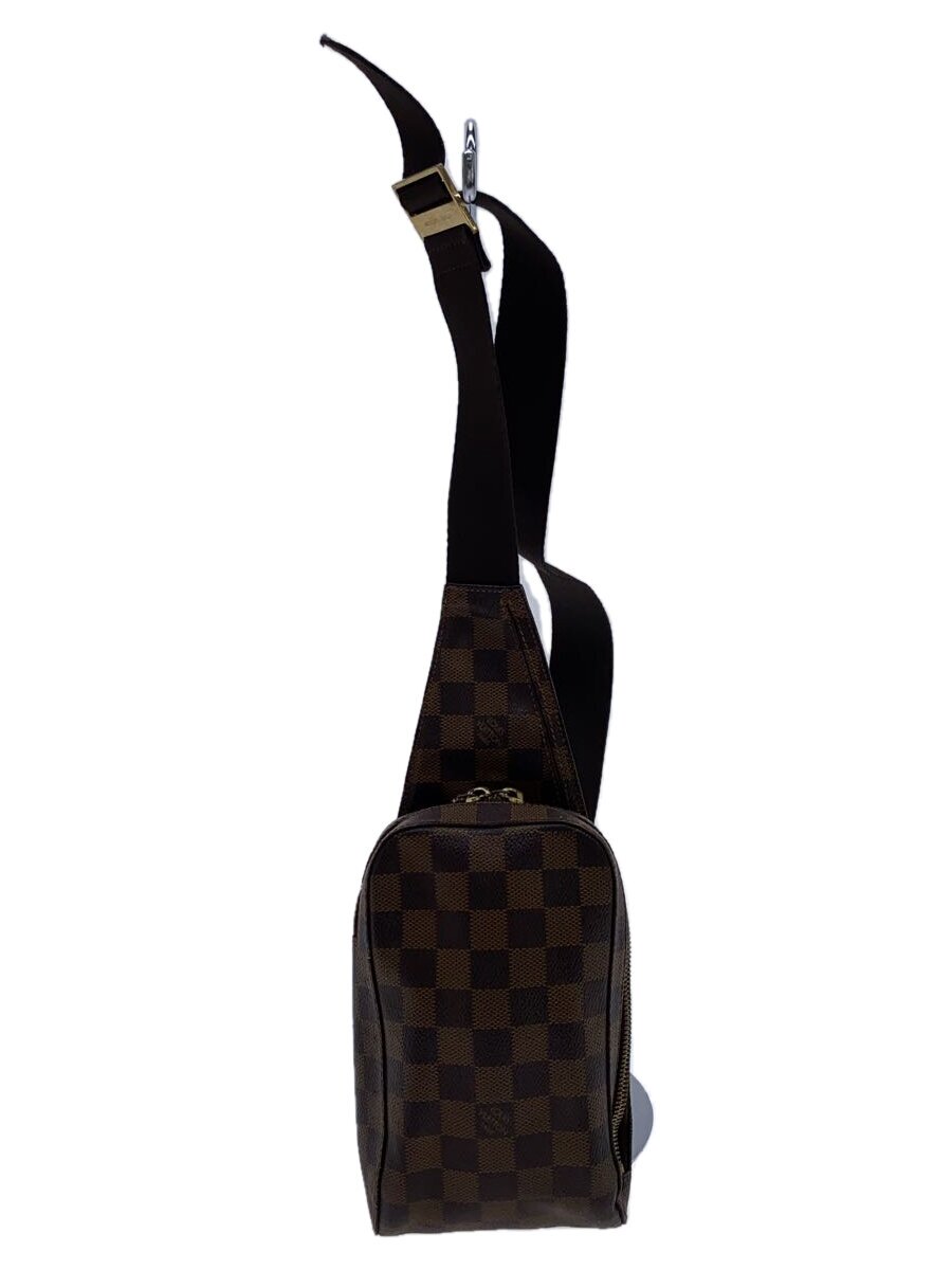【中古】LOUIS VUITTON◆ジェロニモス_ダミエ・エベヌ_BRW/PVC/BRW【バッグ】