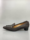 【中古】HERMES◆ローファー/37/BRW/レザー【シューズ】