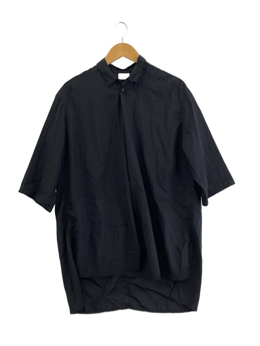 NO CONTROL AIR◆25SS/NMUHPO/スキッパー半袖ブラウス/3/ナイロン/BLK/NC1306PO//