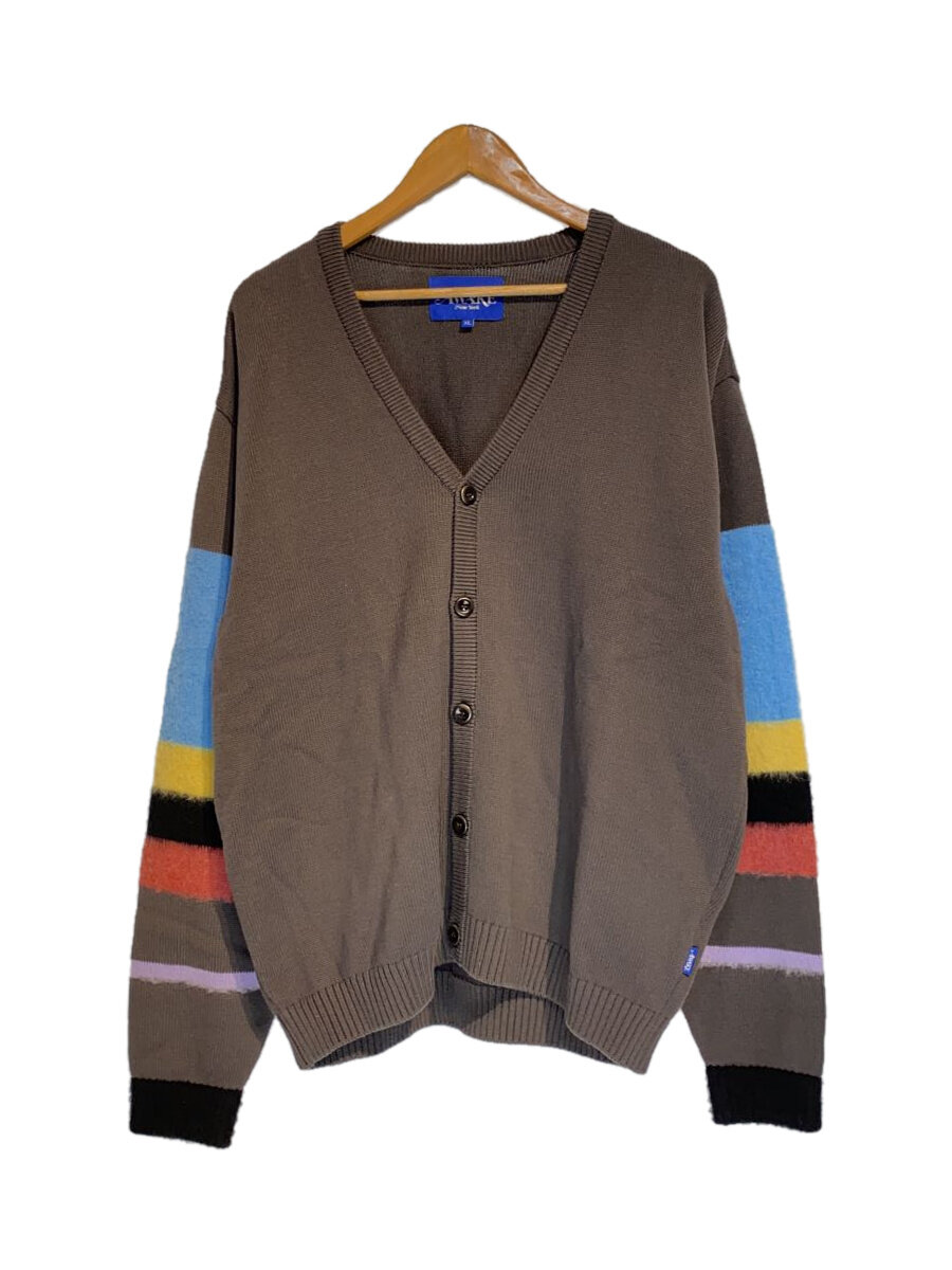 【中古】Awake NY◆カーディガン(厚手)/XL/コットン/BRW/AWK-FW22-KN001//【メンズウェア】