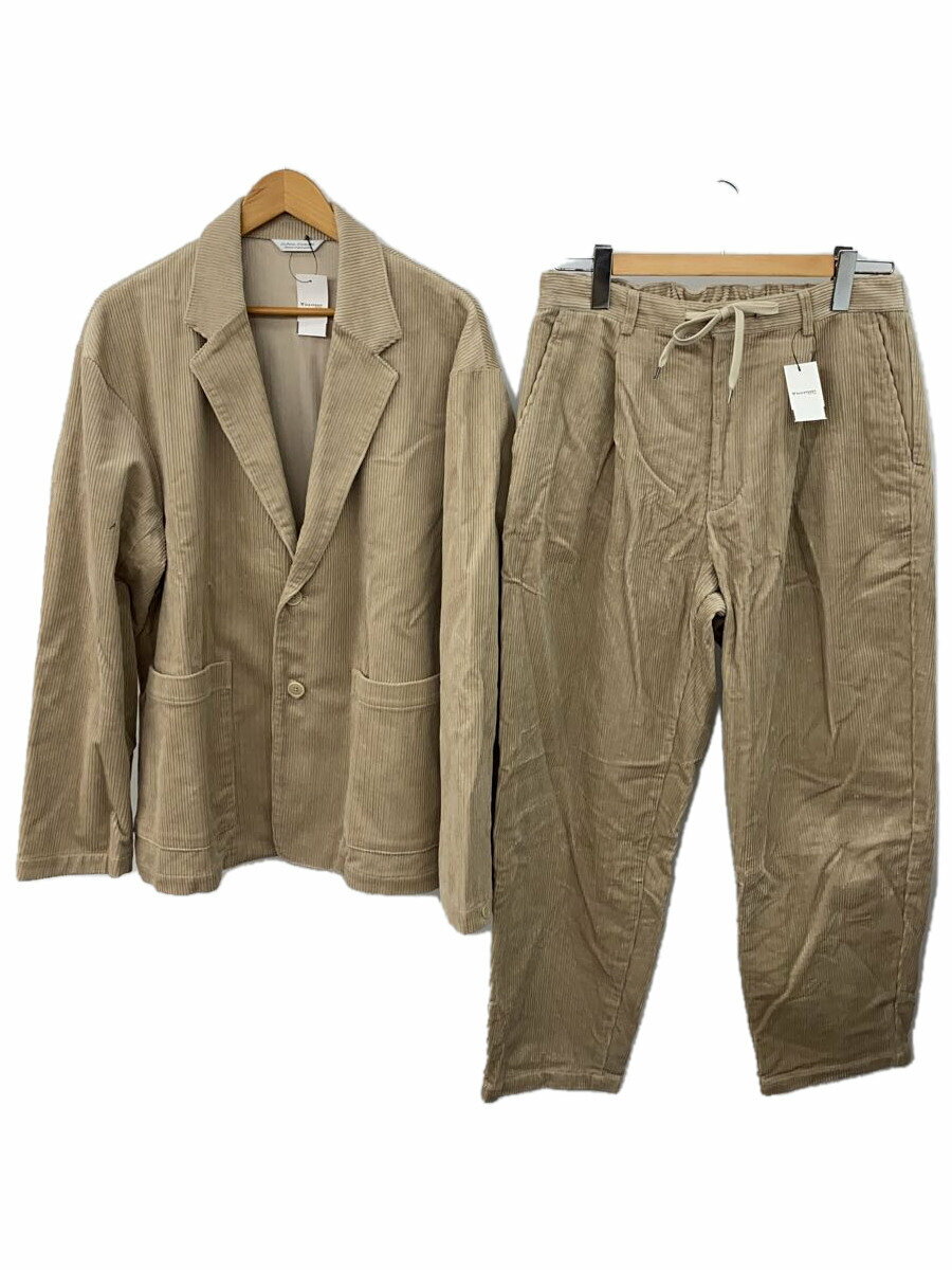 【中古】JOURNAL STANDARD◆セットアップ/L/コットン/BEG/GX60【メンズウェア】