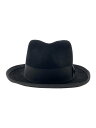 【中古】STETSON◆ハット/7 1/2/ウール/BLK/無地/メンズ/STETSONIAN 40s-Repro【服飾雑貨他】