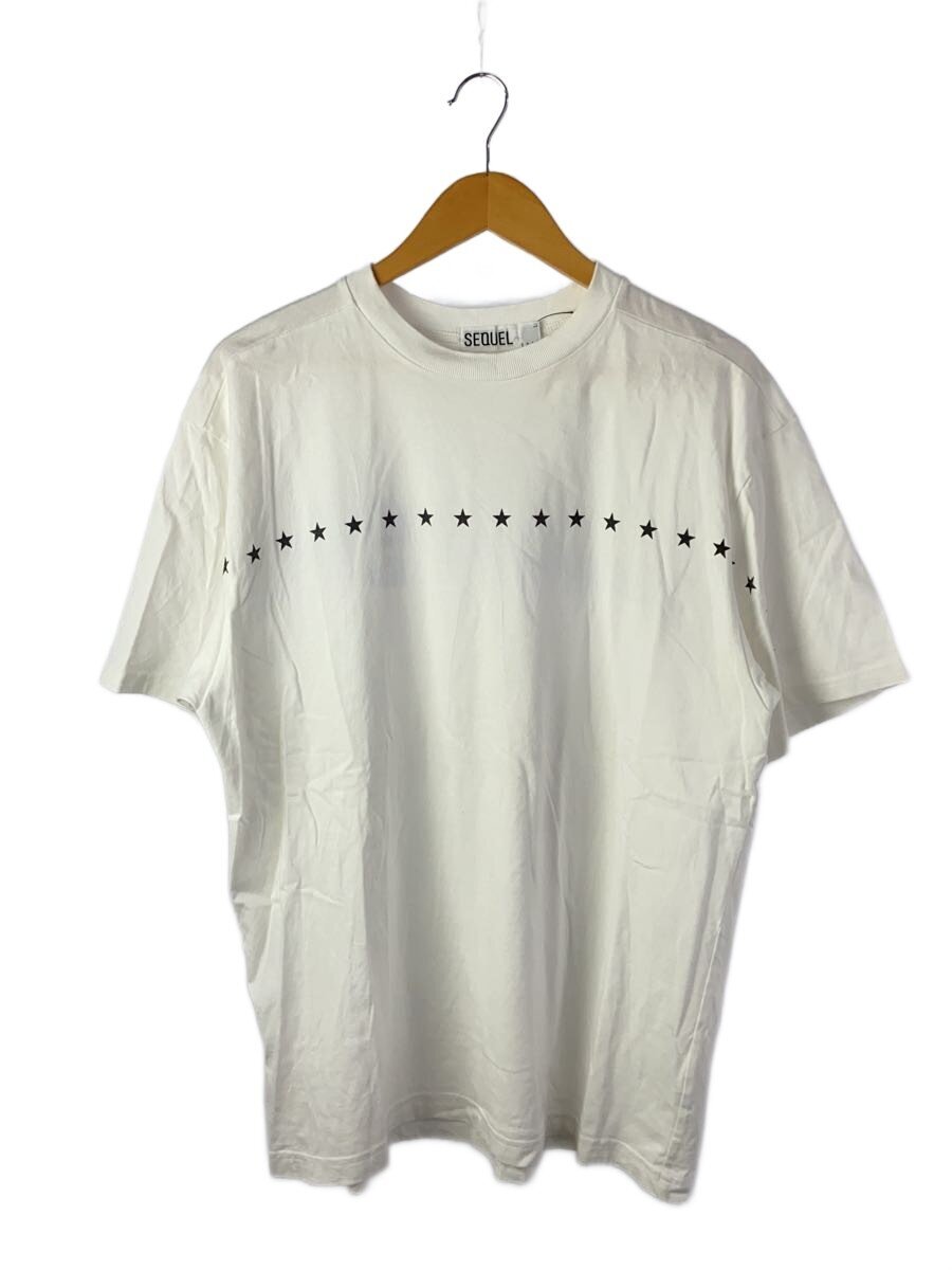 SEQUEL◆Tシャツ/L/コットン/WHT/20AW/グラフィックスターロゴ//