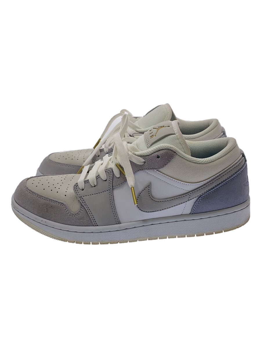 【中古】NIKE◆AIR JORDAN 1 LOW/29cm/WHT【シューズ】