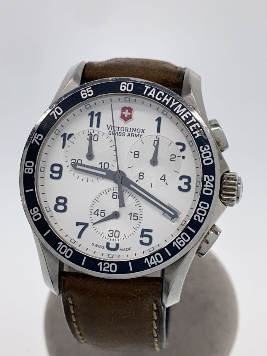 【中古】VICTORINOX◆ビクトリノックス/クォーツ腕時計/アナログ/レザー/V.251126【服飾雑貨他】