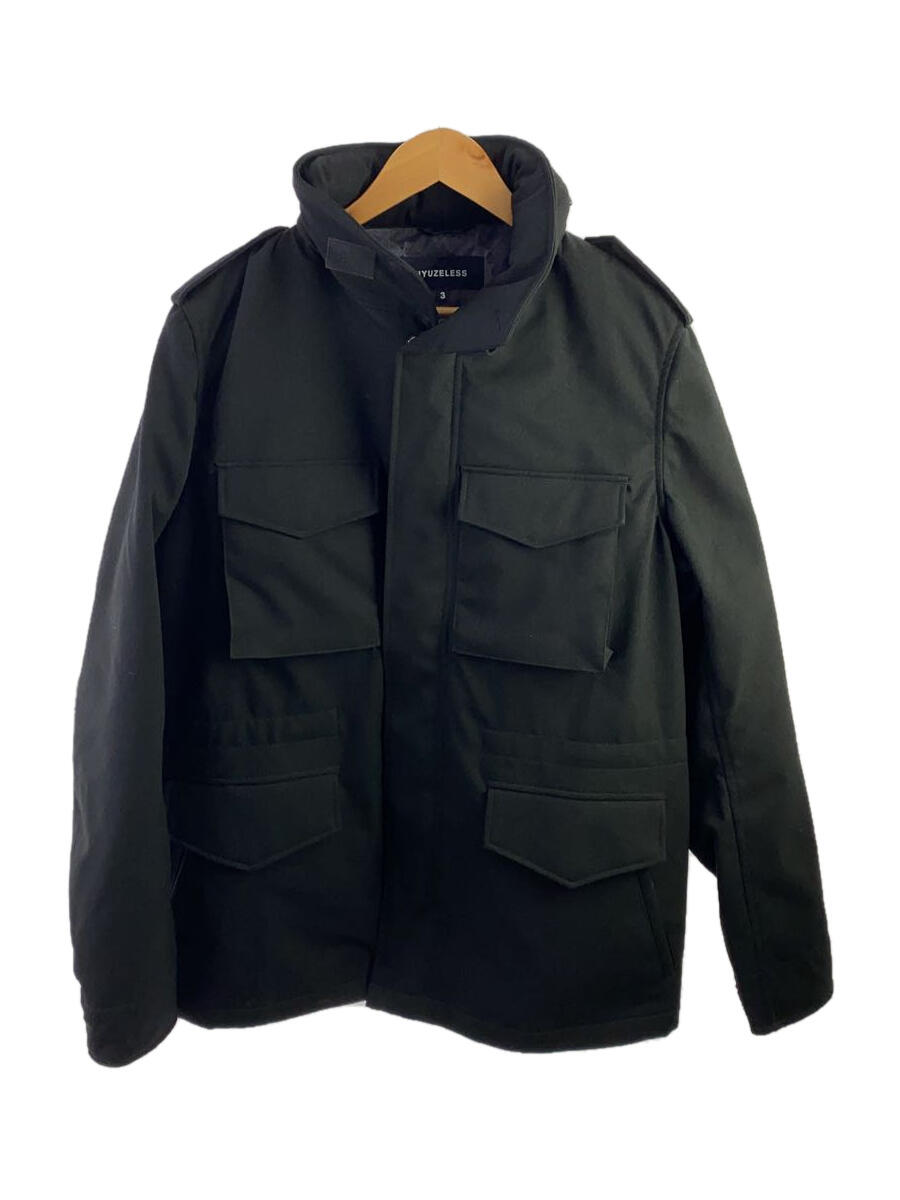 【中古】NYUZELESS◆ブルゾン/3/ポリエステル/BLK/204-5007【メンズウェア】