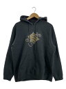 【中古】STUSSY◆パーカー/M/コットン/GRY【メンズウェア】
