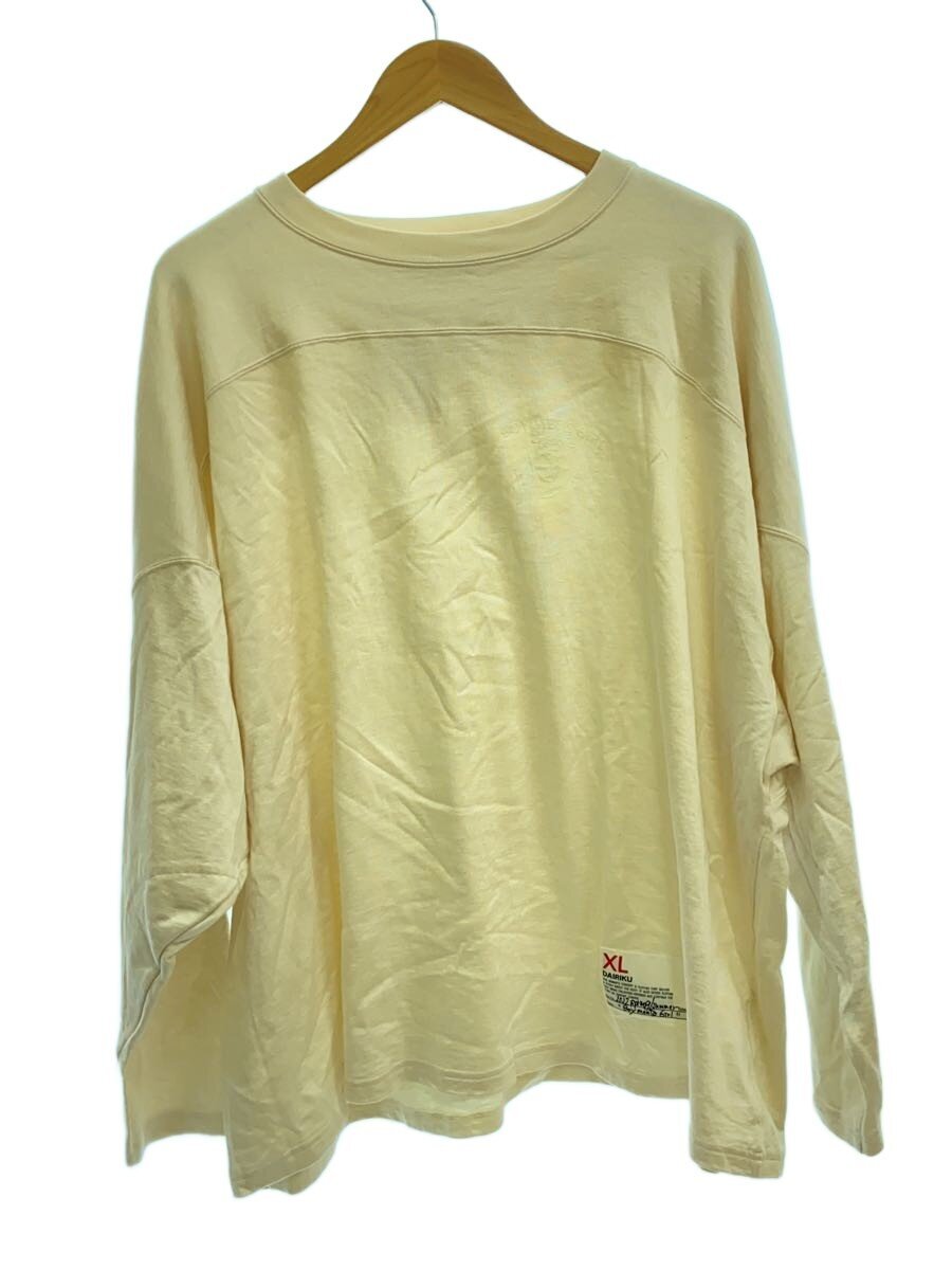 【中古】DAIRIKU◆Tシャツ/XL/コットン/CRM/22SS C-5【メンズウェア】