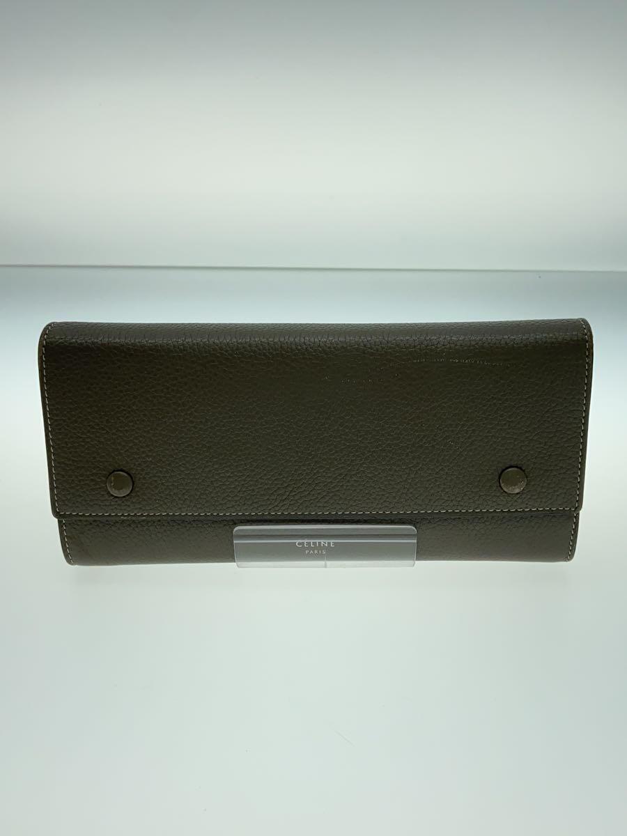 Clothing Accessories (Caps, Ties, Belts) - 【中古】CELINE◆長財布/レザー/GRY/レディース【服飾雑貨他】
