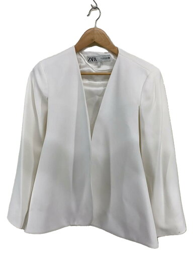 【中古】ZARA◆ジャケット/M/レーヨン/WHT/無地【レディースウェア】 【中古】ZARA◆ジャケット/M/レーヨン/WHT/無地【レディースウェア】