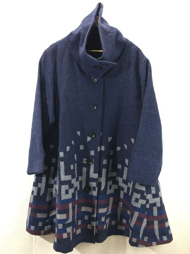 【中古】慈雨(jiu)◆コート/40/ウール/NVY/06222735【レディースウェア】 【中古】慈雨(jiu)◆コート/40/ウール/NVY/06222735【レディースウェア】
