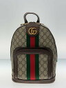 【中古】GUCCI◆スモールリュック_オフィディア_GGスプリーム/リュック/PVC/ベージュ/547965【バッグ】