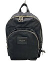 【中古】MARC JACOBS◆リュック/--/BLK/無地/M0013605-001/角スレフェイクレザー部分使用感有【バッグ】