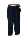 【中古】IENA◆コットンベロアジョグパンツ/38/コットン/BLK/24-030-900-5100-3-0【レディースウェア】