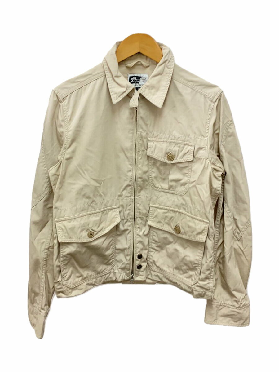 【中古】Engineered Garments◆ジップアップジャケット/S/コットン/BEG/無地【メンズウェア】