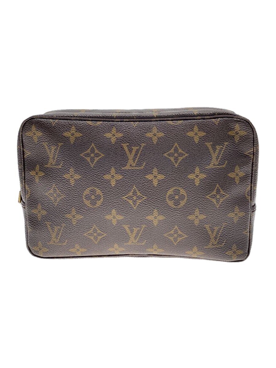 【中古】LOUIS VUITTON◆トゥルース・トワレット23_モノグラム・キャンバス_BRW/PVC/BRW【バッグ】