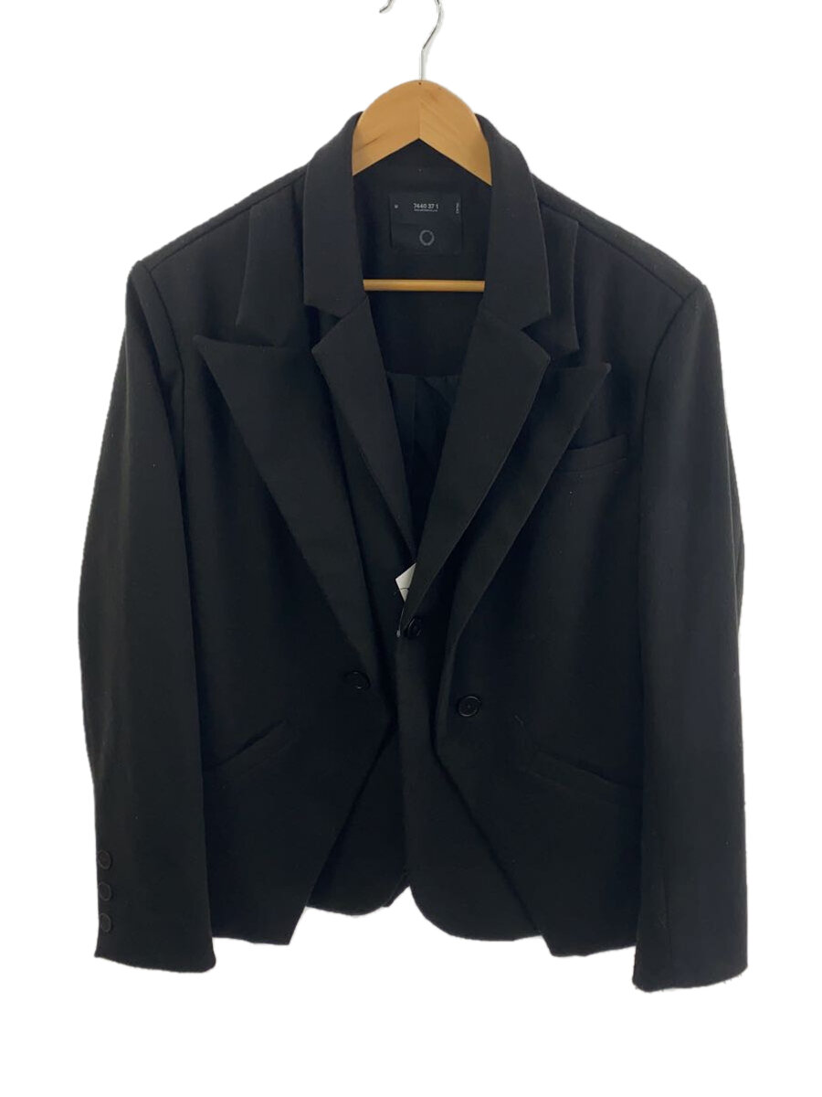 【中古】7440 37 1/テーラードジャケット/M/コットン/BLK【メンズウェア】