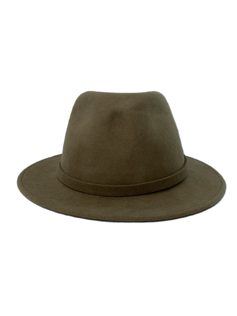 【中古】STETSON◆ハット/59cm/ウール/CML/無地/メンズ【服飾雑貨他】