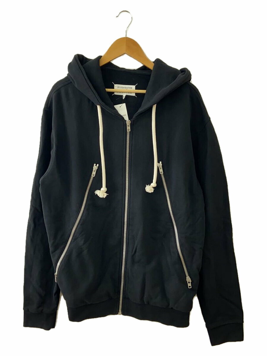 ◆Maison Margiela◆ コットン ジップ パーカー ブラック 楽天市場】ジップパーカー メンズ(ブランドメゾン マルジェラ