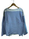 【中古】JOHN BULL◆長袖Tシャツ/S/コットン/WHT/ボーダー/25945XIA【メンズウェア】