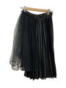 【中古】noir kei ninomiya◆ロングスカート/M/ポリエステル/BLK/3C-S008【レディースウェア】(4)