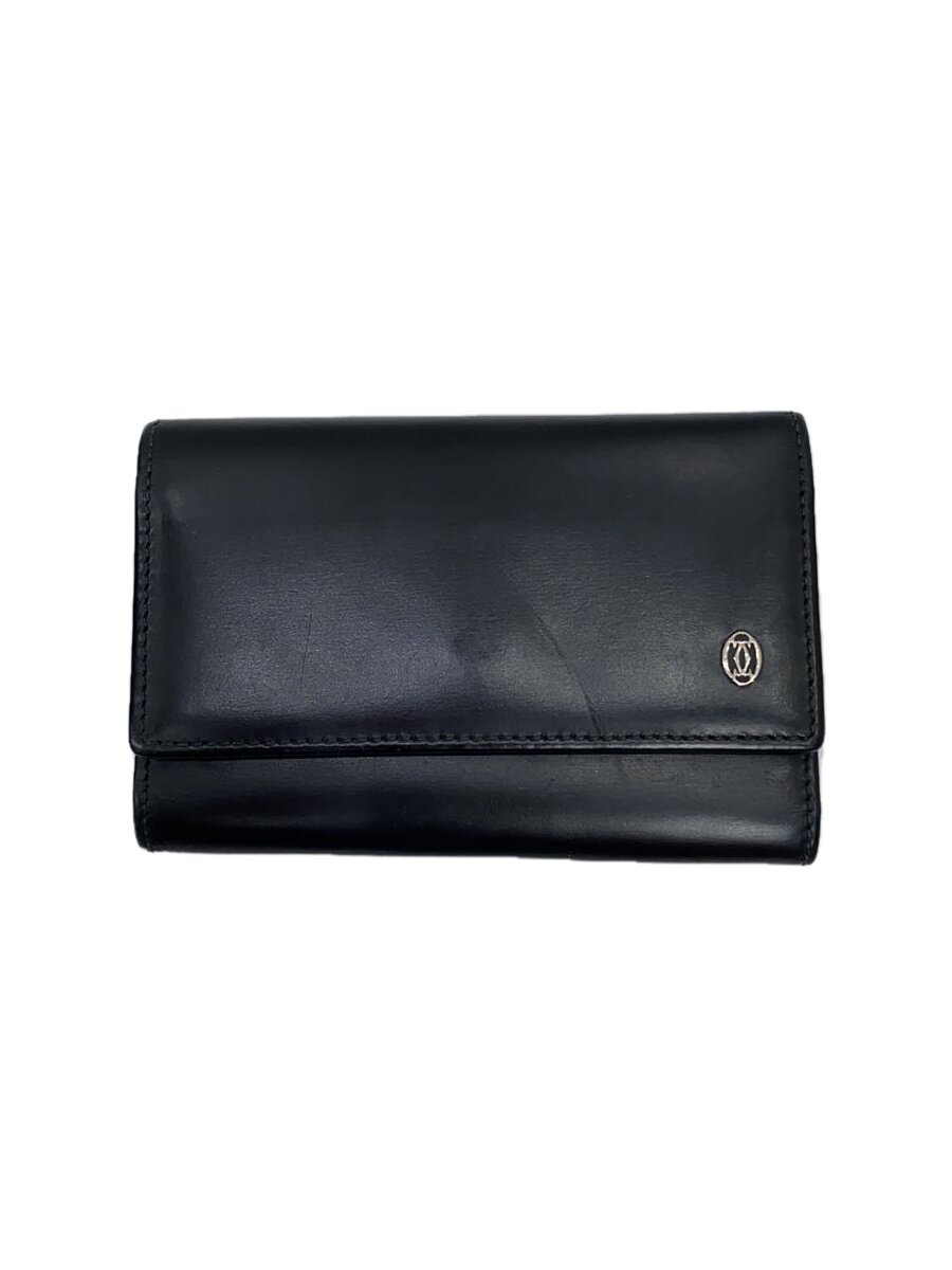 【中古】Cartier◆キーケース/レザー/BLK/無地/メンズ/L3000127【服飾雑貨他】