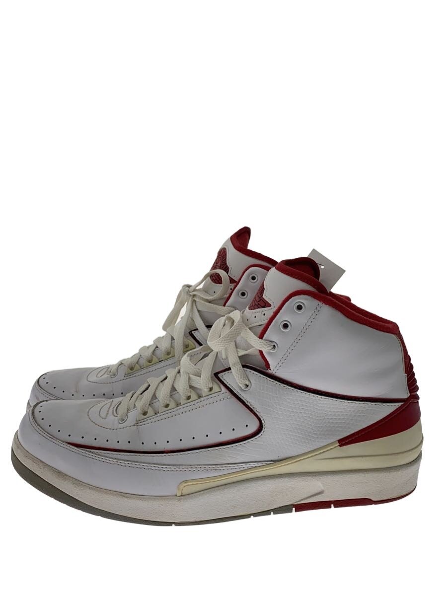 NIKE◆AIR JORDAN 2 RETRO/エアジョーダンレトロ/ホワイト/385475-102/31cm/WHT