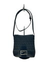 【中古】FENDI◆ズッキーノ/ショルダーバッグ/--/BLK【バッグ】