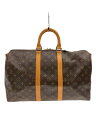【中古】LOUIS VUITTON◆キーポル・バンドリエール45_モノグラム・キャンバス_BRW/PVC/BRW【バッグ】