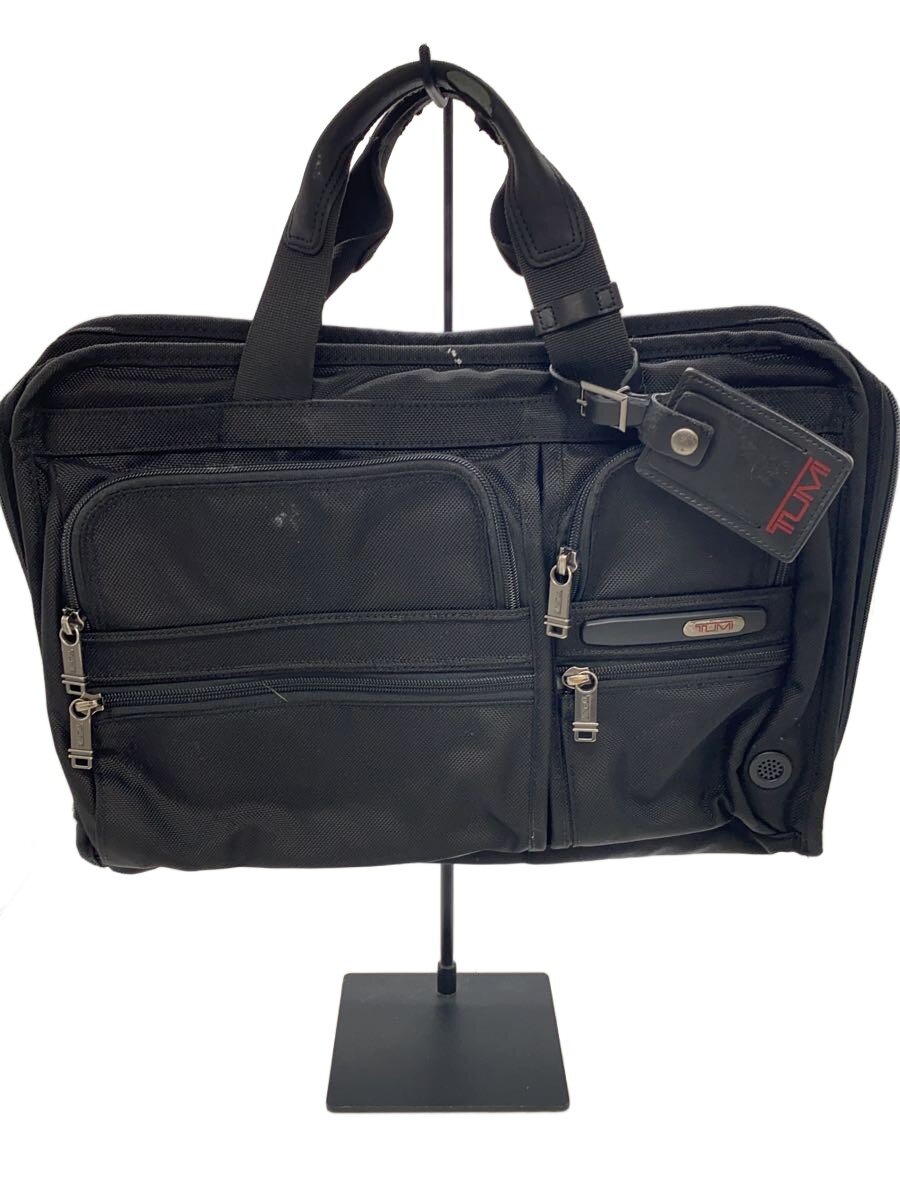 【中古】TUMI◆ブリーフケース/ナイロン/BLK/無地【バッグ】