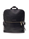【中古】MICHAEL KORS◆リュック/レザー/ブラック【バッグ】