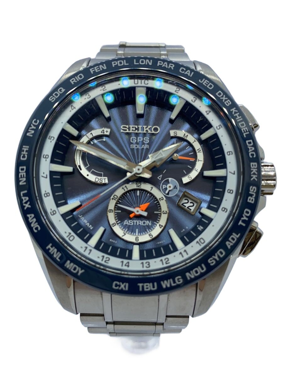 【中古】SEIKO◆ASTRON/GPSソーラー デュアルタイム/本体のみ/SBXB079/8X53-0AD0-2【服飾雑貨他】