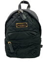 【中古】MARC JACOBS◆リュック/ポリエステル/BLK/無地/M0016679 001【バッグ】