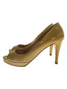 【中古】MIU MIU◆パンプス/36.5/BEG/5K6836【シューズ】