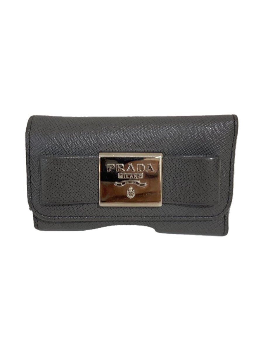 【中古】PRADA◆キーケース/--/GRY/無�