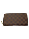 【中古】LOUIS VUITTON◆1)ジッピー・ウォレット_ダミエ・エベヌ_BRW/PVC/BRW/レディース【服飾雑貨他】(4)