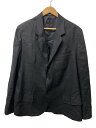 【中古】YOHJI YAMAMOTO◆テーラードジャケット/2/リネン/BLK/無地/HB-J47-308【メンズウェア】