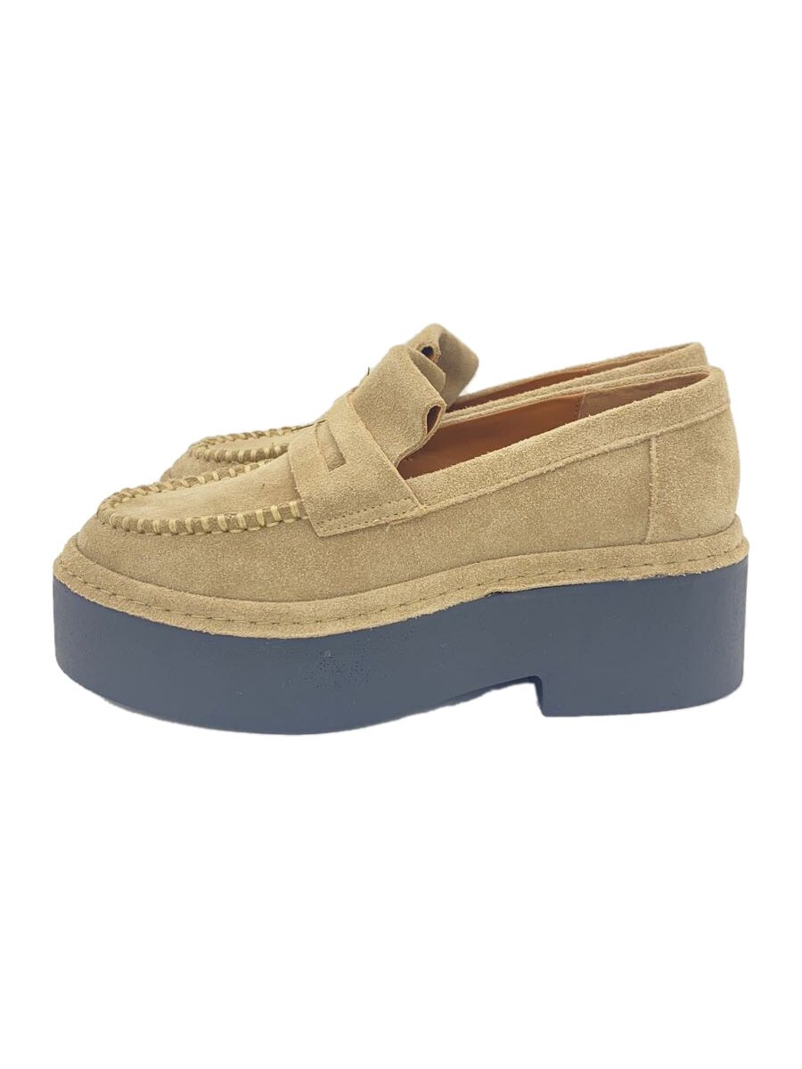 ROUBLES LEATHER LOAFERS/36/ベージュ/スウェード/AL093