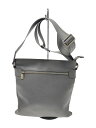 【中古】LOUIS VUITTON◆サシャ_タイガ_GRY/レザー/GRY/ファスナー不良/ショルダー付け根破れ有【バッグ】(4)
