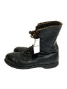 【中古】US.ARMY◆60s/コンバットブーツ/茶芯/エンジニアブーツ/US9.5/BLK/レザー【シューズ】
